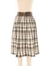 Escada Plaid Wool Skirt Bottom arcadeshops.com