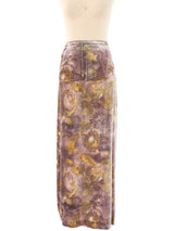 Kenzo Floral Velvet Maxi Skirt Bottom arcadeshops.com
