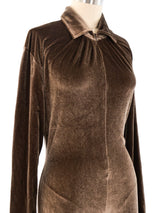 Lace Back Velvet Jumpsuit Jumpsuit arcadeshops.com