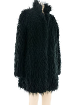 1990's Betsey Johnson Black Shag Jacket Jacket arcadeshops.com