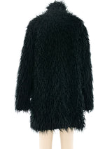 1990's Betsey Johnson Black Shag Jacket Jacket arcadeshops.com