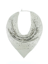 Whiting and Davis Chainmail Bib Necklace Jewelry arcadeshops.com