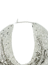 Whiting and Davis Chainmail Bib Necklace Jewelry arcadeshops.com