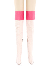 Gianni Versace Thigh-High Heeled Boots, 37 Accessory arcadeshops.com