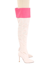 Gianni Versace Thigh-High Heeled Boots, 37 Accessory arcadeshops.com