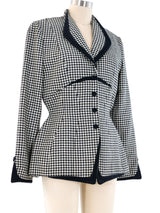 1997 Thierry Mugler Houndstooth Architectural Jacket Jacket arcadeshops.com
