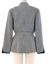 1997 Thierry Mugler Houndstooth Architectural Jacket Jacket arcadeshops.com