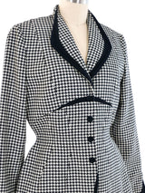 1997 Thierry Mugler Houndstooth Architectural Jacket Jacket arcadeshops.com