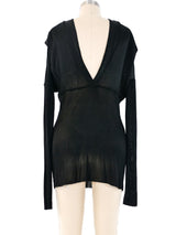 Alaia Ribbed Knit Mini Dress Dress arcadeshops.com