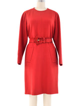 Givenchy Haute Couture Belted Shift Dress Dress arcadeshops.com