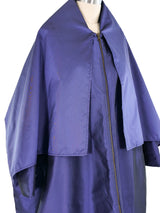 Dolce & Gabbana Iridescent Navy Parka Outerwear arcadeshops.com