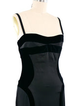 2005 Gianfranco Ferre Black Velvet Gown Dress arcadeshops.com