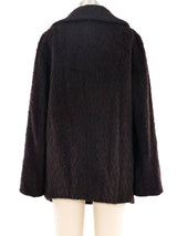 Dolce and Gabbana Brown Alpaca Coat Jacket arcadeshops.com