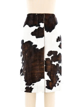 Salvatore Ferragamo Cowhide Skirt Bottom arcadeshops.com
