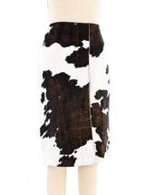 Salvatore Ferragamo Cowhide Skirt Bottom arcadeshops.com