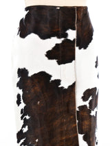 Salvatore Ferragamo Cowhide Skirt Bottom arcadeshops.com