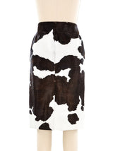 Salvatore Ferragamo Cowhide Skirt Bottom arcadeshops.com
