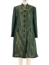 Valentino Floral Brocade Coat Outerwear arcadeshops.com