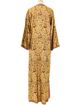 Red and Gold Brocade Moroccan Caftan Dress arcadeshops.com