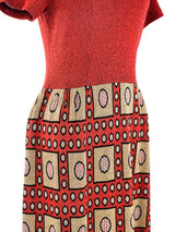 1960s Metallic Knit Maxi Dress Dress arcadeshops.com