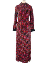 1960's Sequin Knit Maxi Dress Dress arcadeshops.com