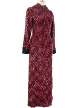 1960's Sequin Knit Maxi Dress Dress arcadeshops.com