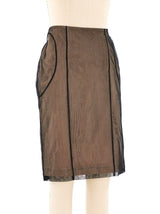 2001 Gucci Illusion Mesh Skirt Bottom arcadeshops.com