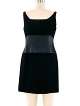 Claude Montana Velvet Mini Dress Dress arcadeshops.com