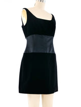 Claude Montana Velvet Mini Dress Dress arcadeshops.com