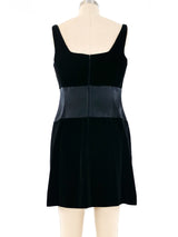 Claude Montana Velvet Mini Dress Dress arcadeshops.com