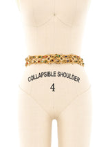 De Lillo Sequin and Rhinestone Chain Belt Accessory arcadeshops.com