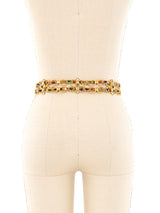 De Lillo Sequin and Rhinestone Chain Belt Accessory arcadeshops.com