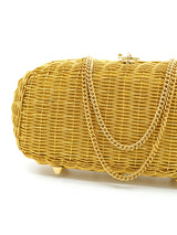 Gold Woven Chainlink Clutch Accessory arcadeshops.com