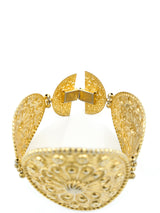 Goldtone Medallion Bracelet Jewelry arcadeshops.com