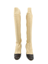 2006 Lanvin Two Tone Leather Boots, 37.5 Accessory arcadeshops.com