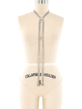 Miu Miu Rhinestone Lariat Necklace Jewelry arcadeshops.com