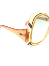 1970's Christian Dior Oversized Amber Sunglasses Accessory arcadeshops.com