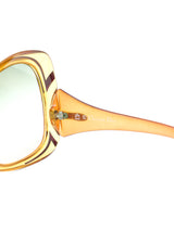 1970's Christian Dior Oversized Amber Sunglasses Accessory arcadeshops.com
