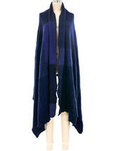 Navy Patchwork Recycled Cashmere Throw Accessory arcadeshops.com