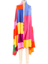 Rainbow Patchwork Recycled Cashmere Throw Accessory arcadeshops.com