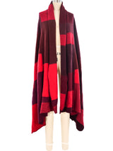Red Patchwork Recycled Cashmere Throw Accessory arcadeshops.com