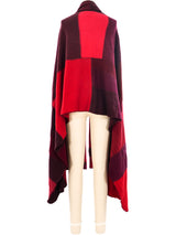 Red Patchwork Recycled Cashmere Throw Accessory arcadeshops.com