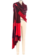 Red Patchwork Recycled Cashmere Throw Accessory arcadeshops.com