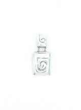 1980's Modernist Silver Clip On Earrings Jewelry arcadeshops.com