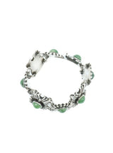 Modernist Sterling Turqoise Bracelet Jewelry arcadeshops.com