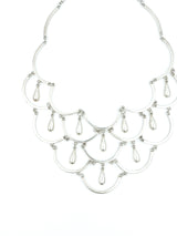 Modernist Sterling Scalloped Bib Jewelry arcadeshops.com