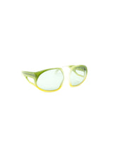 1970's Oversized Green Ombre Sunglasses Accessory arcadeshops.com