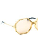 1960's Goldtone Octagonal Sunglasses Accessory arcadeshops.com