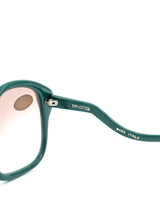 1970's Delotto Oversized Green Sunglasses Accessory arcadeshops.com
