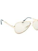 Gold Framed Aviator Sunglasses Accessory arcadeshops.com